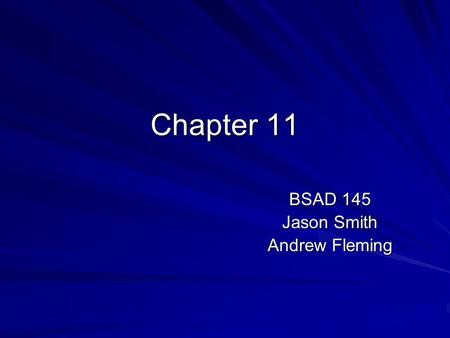 Chapter 11 BSAD 145 Jason Smith Andrew Fleming. Introduction The Technology Camel Supporting Today’s End User End User Toolset 1. The Internet 2. Mobile.