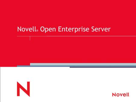 Novell ® Open Enterprise Server. © Novell Inc. Executing on Our Strategy Open Enterprise Server SUSE ® Aquisition Ximian ® Aquisition Nterprise TM Linux.