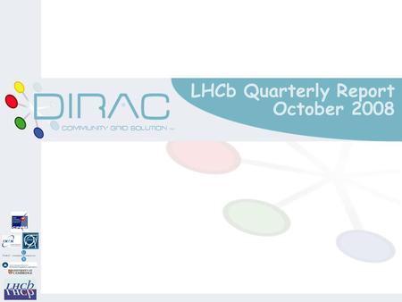 LHCb Quarterly Report October 2008. Core Software (Gaudi) m Stable version was ready for 2008 data taking o Gaudi based on latest LCG 55a o Applications.