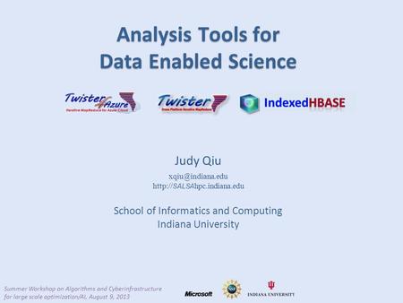 School of Informatics and Computing Indiana University