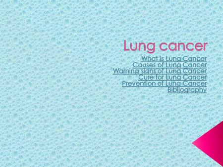 Lung cancer, like all cancers, happens with abnormal cell function. Lung cancer is a very life threatening cancer, as it tends to spread early and is.