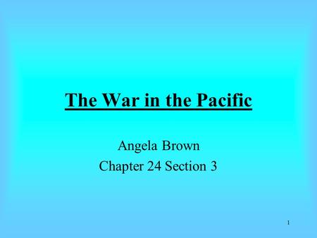 Angela Brown Chapter 24 Section 3