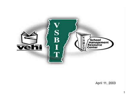 1 April 11, 2003. 2 3 VOSHA AND YOUR SCHOOL AN OVERVIEW OF YOUR REGULATORY OBLIGATIONS.