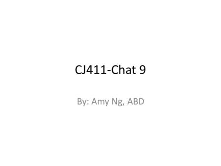 CJ411-Chat 9 By: Amy Ng, ABD. Objectives Unit Reminders Decriminalization Harm reduction.