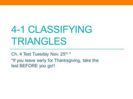 4-1 Classifying triangles