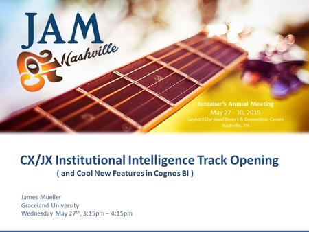 CX/JX Institutional Intelligence Track Opening