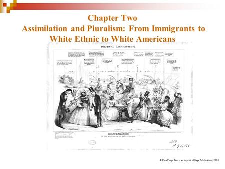 Chapter Two Assimilation and Pluralism: From Immigrants to White Ethnic to White Americans © Pine Forge Press, an imprint of Sage Publications, 2010.