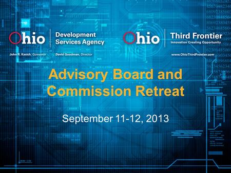 Advisory Board and Commission Retreat September 11-12, 2013.