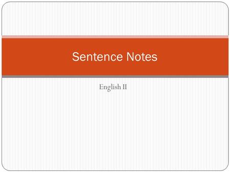 sentence structure ppt presentation