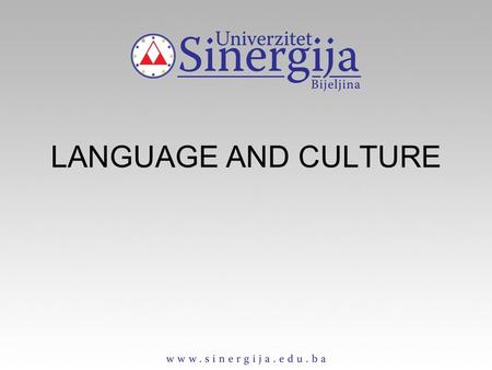 LANGUAGE AND CULTURE. Culture – the concept more or less synonymous with civilization (opposed to “barbarism”); classical conception of culture (art,