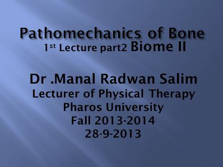 Pathomechanics of Bone