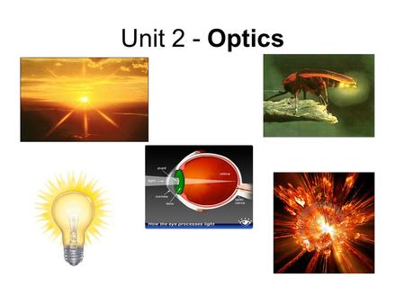 Unit 2 - Optics.
