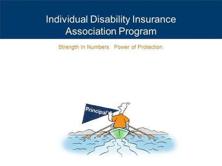 Individual Disability Insurance Association Program Strength In Numbers. Power of Protection.