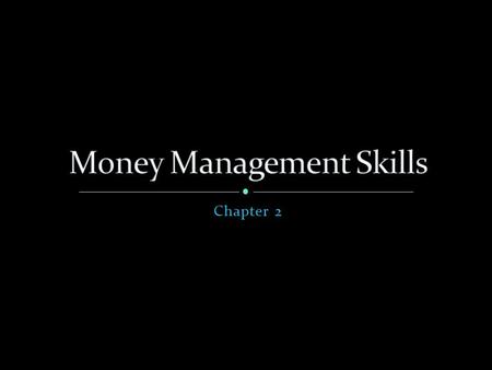 Money Management Skills