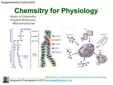 Designed by Pyeongsug Kim ©2010 Supplemental instruction Chemsitry for Physiology Basic of ChemistryBasic.