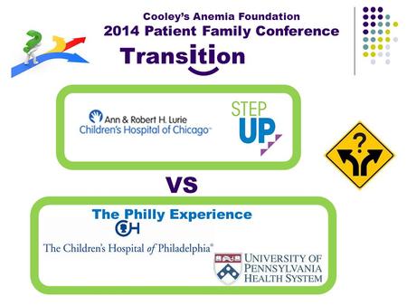 Cooley’s Anemia Foundation 2014 Patient Family Conference VS The Philly Experience Trans i t i on.