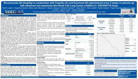 A single-arm phase II trial in p treated with C, D and B (15 mg/kg) every 3 weeks followed by B showed a promising efficacy, in terms of progression free.