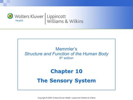 Memmler’s Structure and Function of the Human Body 9th edition