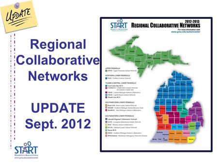 Regional Collaborative Networks UPDATE Sept. 2012.