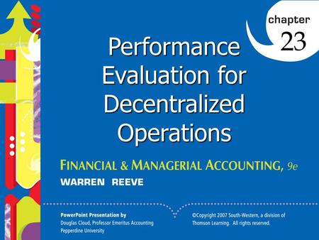 Click to edit Master title style 1 Performance Evaluation for Decentralized Operations 23.
