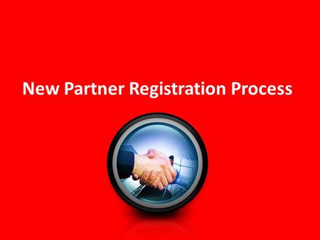 New Partner Registration Process