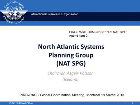 North Atlantic Systems Planning Group (NAT SPG)