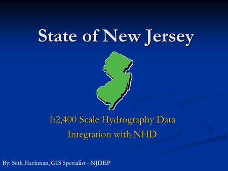 1:2,400 Scale Hydrography Data Integration with NHD