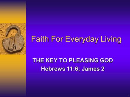 Faith For Everyday Living