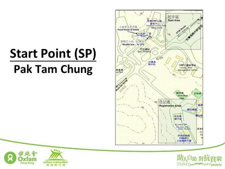 Start Point (SP) Pak Tam Chung. Registration Area Po Leung Kuk The Lion Clubs Sports Pavilion.