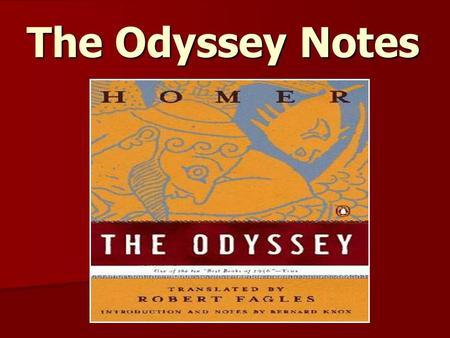 The Odyssey Notes.