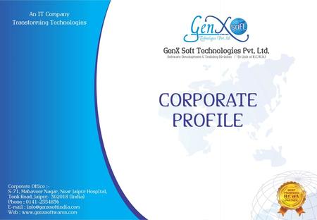 Company Introduction India Based Software & Website Development Company. Having Dedicate.