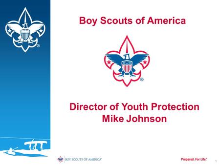 Boy Scouts of America 1 Director of Youth Protection Mike Johnson.