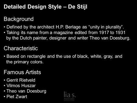 Detailed Design Style – De Stijl Background