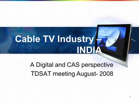 Cable TV Industry – INDIA