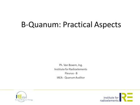 B-Quanum: Practical Aspects