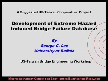 By George C. Lee University at Buffalo