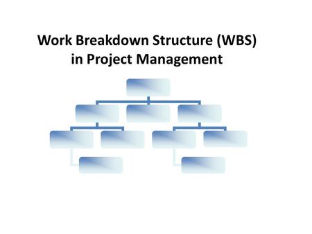 Work Breakdown Structure (WBS) in Project Management.