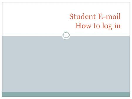 Student  How to log in. You may start at the JSCC home page at  Click on STUDENT  which is located on the left side.http://www.jamessprunt.edu.