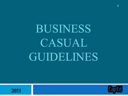 Business Casual Guidelines