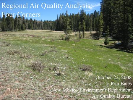 Regional Air Quality Analysis: Four Corners