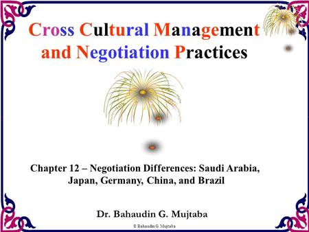 Cross Cultural Management and Negotiation Practices