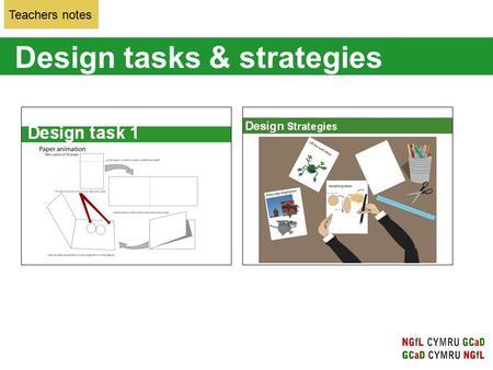 Design tasks & strategies Teachers notes. Design task 1: the concept of this focus task is to explain how an animation functions by quickly flicking from.