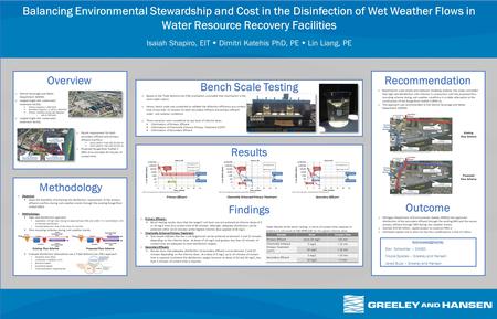 O Objective:  Asses the feasibility of achieving the disinfection requirement of the primary effluent overflow during wet weather events through the existing.