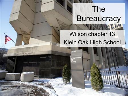 Wilson chapter 13 Klein Oak High School