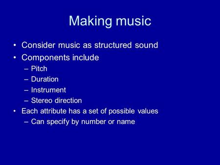 Computing with Music: Creating Musical Patterns Campy, 2005 Quinnipiac  University Computing with Music: Creating Musical Patterns John Peterson No  Longer. - ppt download