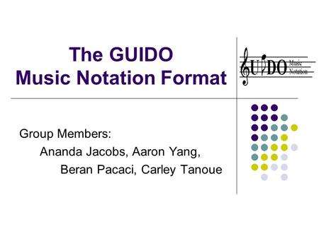 The GUIDO Music Notation Format