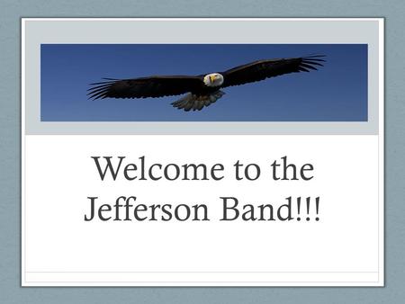 Welcome to the Jefferson Band!!!. Meet the Directors Angela Dominguez Head Band Director Gayle Calderon- Assistant Band Director.