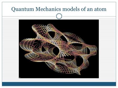 Quantum Mechanics models of an atom