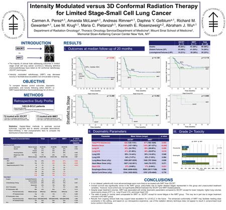 INTRODUCTION  The majority of clinical trials addressing outcomes in limited- stage small cell lung cancer (LS-SCLC) following definitive chemoradiotherapy.