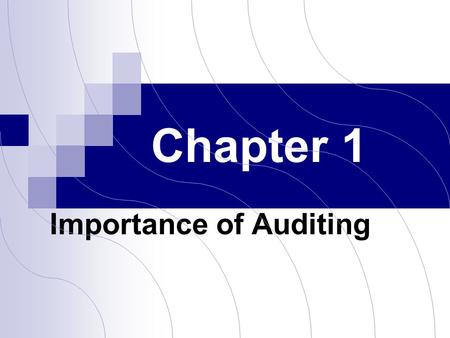 Importance of Auditing